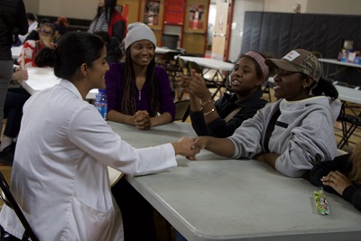 MSU medical students teach high school students