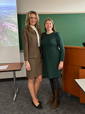 Kiersten Korber, an MSU doctoral student studying human nutrition, and Sarah Comstock, MSU associate professor in the Department of Food Science and Human Nutrition
